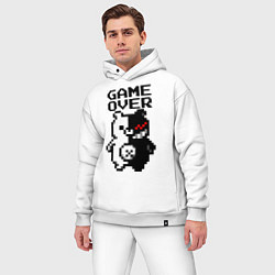 Мужской костюм оверсайз MONOKUMA GAME OVER, цвет: белый — фото 2