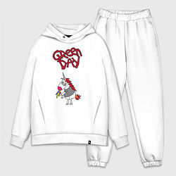 Мужской костюм оверсайз Green Day Unicorn, цвет: белый