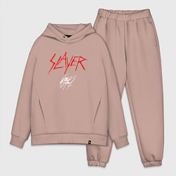Мужской костюм оверсайз Slayer: Kerry King, цвет: пыльно-розовый