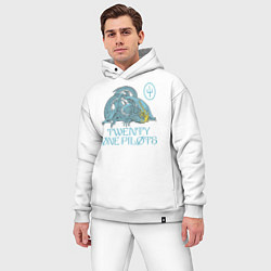 Мужской костюм оверсайз Twenty one pilots SaI Дракон, цвет: белый — фото 2