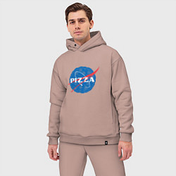 Мужской костюм оверсайз NASA Pizza, цвет: пыльно-розовый — фото 2