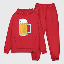Мужской костюм оверсайз Beer Cat