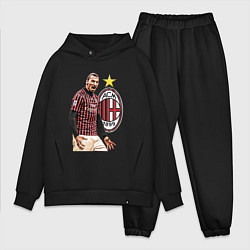 Мужской костюм оверсайз Zlatan Ibrahimovic Milan Italy, цвет: черный