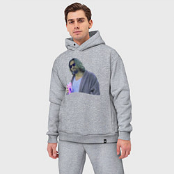 Мужской костюм оверсайз Большой Лебовски Чувак, цвет: меланж — фото 2