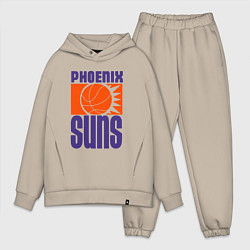 Мужской костюм оверсайз Phoenix Suns, цвет: миндальный