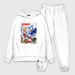 Мужской костюм оверсайз SONIC СОНИК Z, цвет: белый