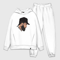 Мужской костюм оверсайз Peace Nipsey, цвет: белый