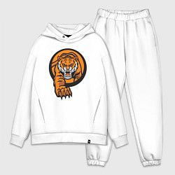 Мужской костюм оверсайз Жизнь Тигра, цвет: белый