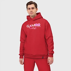 Мужской костюм оверсайз Squid Game: Gamer, цвет: красный — фото 2