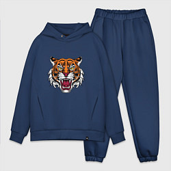 Мужской костюм оверсайз Style - Tiger, цвет: тёмно-синий