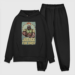 Мужской костюм оверсайз JUSTICE FOR DAISY DOOM, цвет: черный