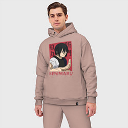 Мужской костюм оверсайз Сильнейший Бенимару, цвет: пыльно-розовый — фото 2