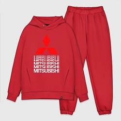 Мужской костюм оверсайз MITSUBISHI МИЦУБИСИ МИТСУБИСИ МИЦУБИШИ LOGO STYLE