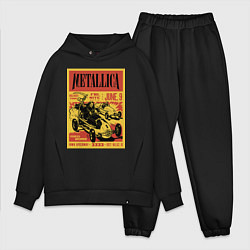 Мужской костюм оверсайз Metallica - Iowa speedway playbill, цвет: черный