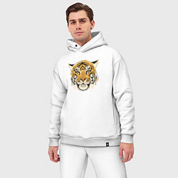 Мужской костюм оверсайз Family Tiger, цвет: белый — фото 2