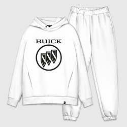 Мужской костюм оверсайз Buick Black and White Logo цвета белый — фото 1