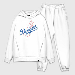 Мужской костюм оверсайз Los Angeles Dodgers baseball, цвет: белый