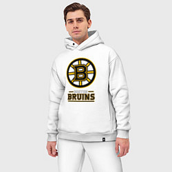 Мужской костюм оверсайз Boston Bruins , Бостон Брюинз, цвет: белый — фото 2