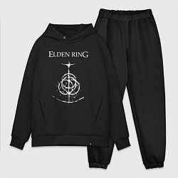 Мужской костюм оверсайз Elden ring лого, цвет: черный