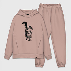 Мужской костюм оверсайз КОШКА С ПУШИСТЫМ ХВОСТОМ