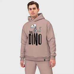 Мужской костюм оверсайз Cool Dino!, цвет: пыльно-розовый — фото 2