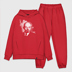 Мужской костюм оверсайз Владимир Ленин, цвет: красный