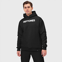 Мужской костюм оверсайз Deftones hard rock, цвет: черный — фото 2