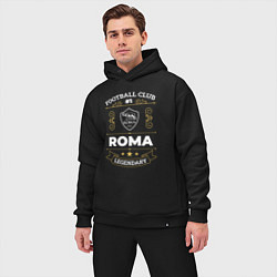 Мужской костюм оверсайз Roma FC 1, цвет: черный — фото 2
