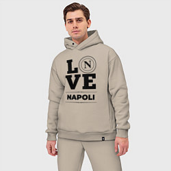 Мужской костюм оверсайз Napoli Love Классика, цвет: миндальный — фото 2