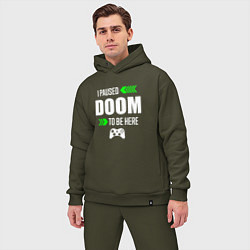 Мужской костюм оверсайз Doom I Paused, цвет: хаки — фото 2