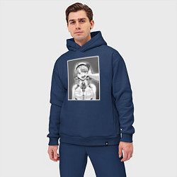 Мужской костюм оверсайз Ахегао ahegao, цвет: тёмно-синий — фото 2