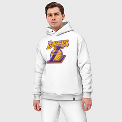 Мужской костюм оверсайз Lakers Лейкерс Коби Брайант, цвет: белый — фото 2