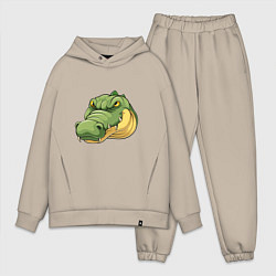 Мужской костюм оверсайз Стиль Крокодила