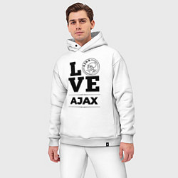 Мужской костюм оверсайз Ajax Love Классика, цвет: белый — фото 2