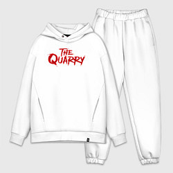 Мужской костюм оверсайз The Quarry logo, цвет: белый