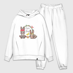 Мужской костюм оверсайз EASTER BUNNIES, цвет: белый