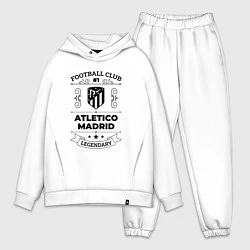Мужской костюм оверсайз Atletico Madrid: Football Club Number 1 Legendary, цвет: белый