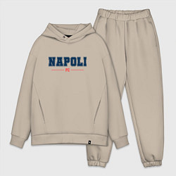 Мужской костюм оверсайз Napoli FC Classic, цвет: миндальный