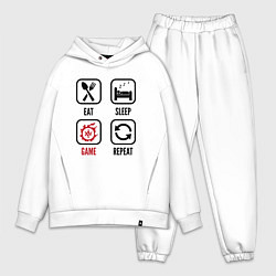 Мужской костюм оверсайз Eat - Sleep - Final Fantasy - Repeat