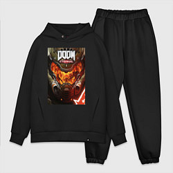 Мужской костюм оверсайз Doom eternal - poster, цвет: черный