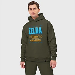 Мужской костюм оверсайз Игра Zelda pro gaming, цвет: хаки — фото 2