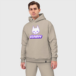 Мужской костюм оверсайз Stray x Twitch, цвет: миндальный — фото 2