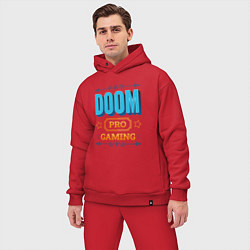 Мужской костюм оверсайз Игра Doom pro gaming, цвет: красный — фото 2