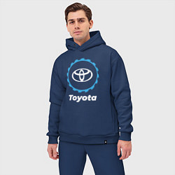 Мужской костюм оверсайз Toyota в стиле Top Gear, цвет: тёмно-синий — фото 2