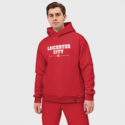 Мужской костюм оверсайз Leicester City football club классика, цвет: красный — фото 2