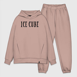 Мужской костюм оверсайз Ice Cube - logo, цвет: пыльно-розовый