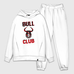 Мужской костюм оверсайз Bull Bitcoin Club, цвет: белый
