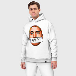 Мужской костюм оверсайз My name is - Eminem, цвет: белый — фото 2