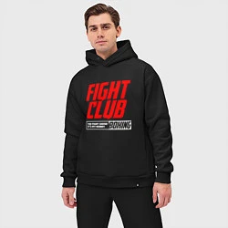 Мужской костюм оверсайз Fight club boxing, цвет: черный — фото 2