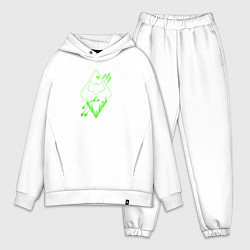 Мужской костюм оверсайз Лиса и стрелы, цвет: белый